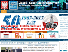 Tablet Screenshot of absolwent.elektronik.edu.pl